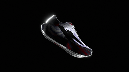 « Chaussure Kiprun Kipnext Connect présentée de trois quarts sur fond noir »