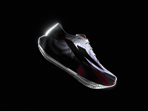 « Chaussure Kiprun Kipnext Connect présentée de trois quarts sur fond noir »