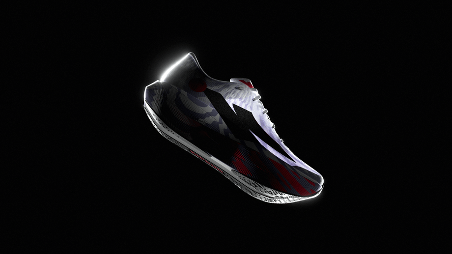 « Chaussure Kiprun Kipnext Connect présentée de trois quarts sur fond noir »